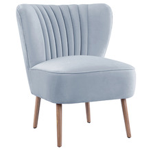 Linden Velvet Slipper Chair